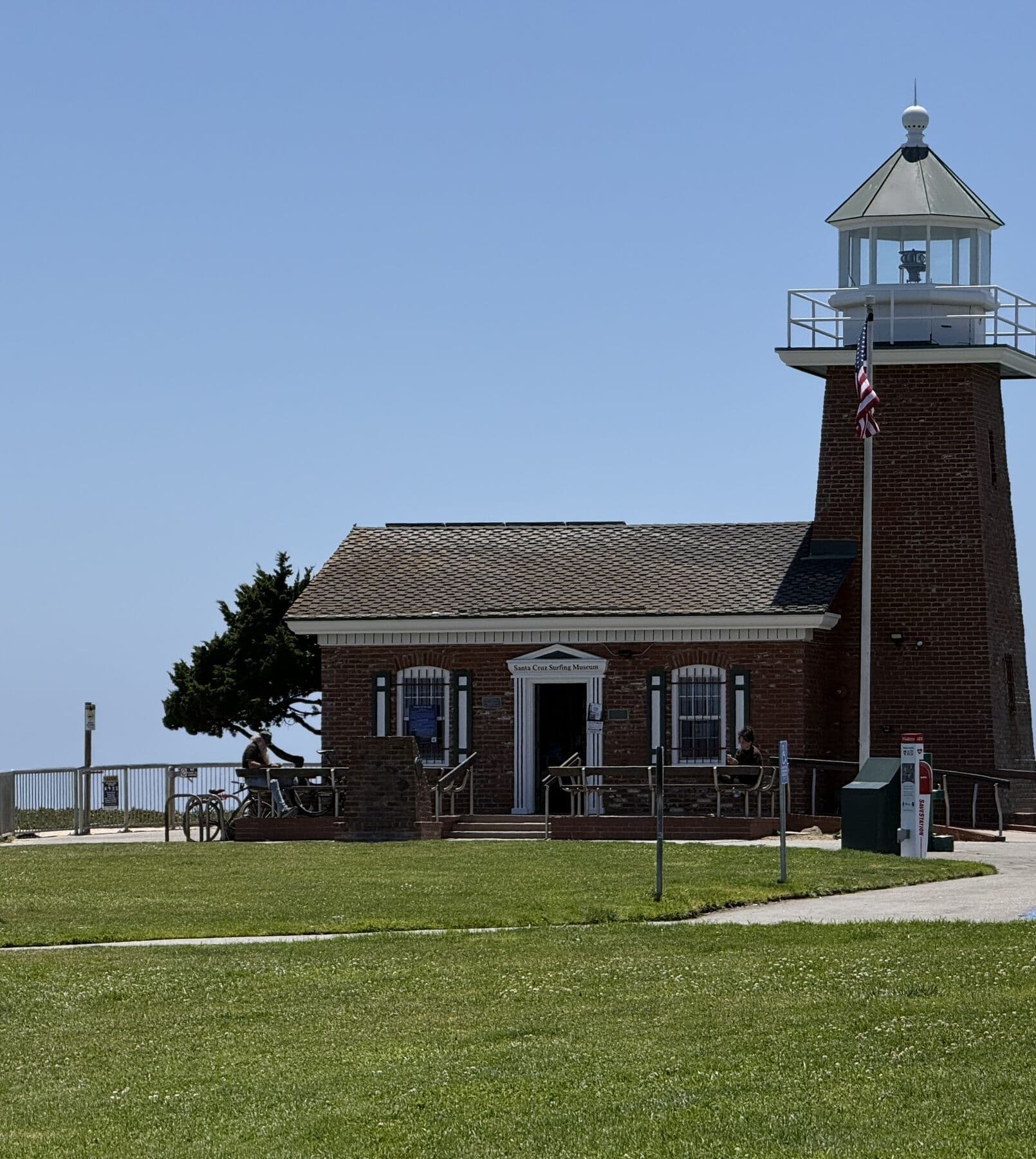 Santa Cruz Surfing Museum lighthouse at Lighthouse Point