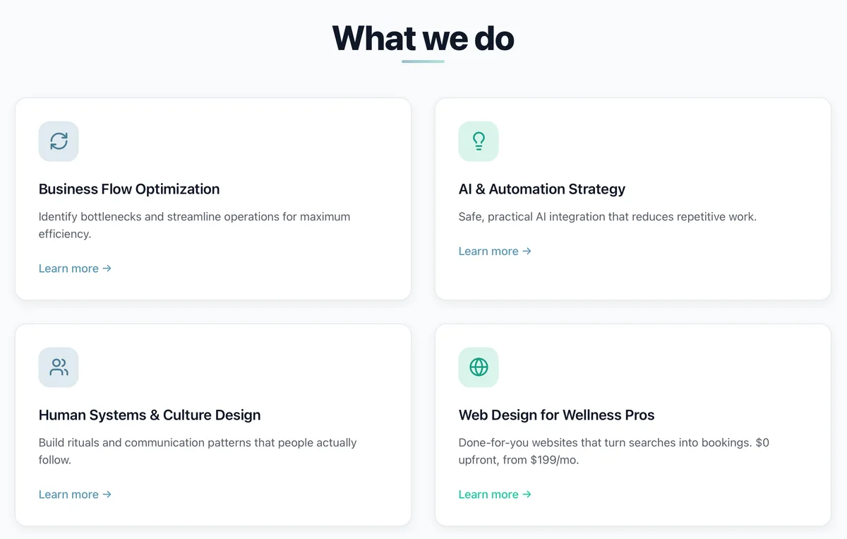 Vibes Consulting website