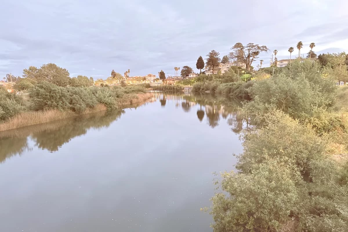 San Lorenzo River flowing through Santa Cruz, representing the path of least resistance